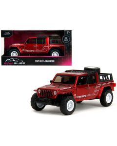 2020 Jeep Gladiator Pickup Truck Candy Red "Pink Slips" Series 1/32 Diecast Model Car by Jada