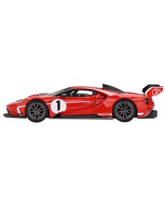 Ford GT MK II #1 Rosso Alpha Red with White Stripes Limited Edition to 2760 pieces Worldwide 1/64 Diecast Model Car by Mini GT