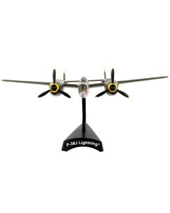 Lockheed P-38J Lightning Fighter Aircraft "23 Skidoo" United States Air Force 1/115 Diecast Model Airplane by Postage Stamp