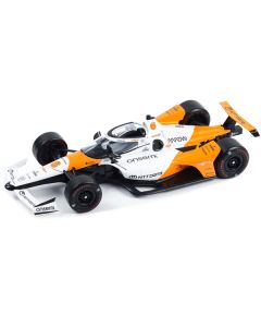 Dallara IndyCar #6 Felix Rosenqvist "NTT DATA" Arrow McLaren "60th Anniversary Triple Crown Accolade Indianapolis 500 Livery" "NTT IndyCar Series" (2023) 1/18 Diecast Model Car by Greenlight