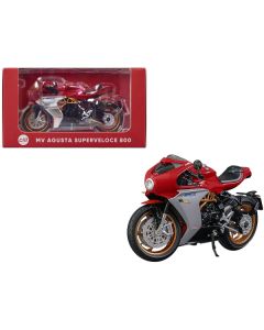 MV Agusta Superveloce 800 Motorcycle Red and Silver 1/18 Diecast Model by CM Models