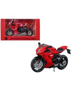 2022 MV Agusta F3 Rosso Motorcycle Red 1/18 Diecast Model by CM Models