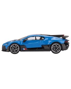 Bugatti Divo Blu Bugatti Blue with Carbon Top Limited Edition to 3600 pieces Worldwide 1/64 Diecast Model Car by Mini GT