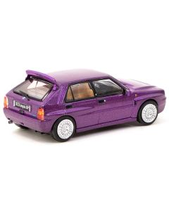 Lancia Delta HF Integrale Viola Purple Metallic "Road64" Series 1/64 Diecast Model by Tarmac Works