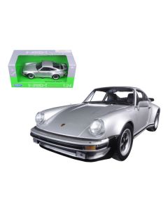 1974 Porsche 911 Turbo 3.0 Silver 1/24 Diecast Model Car by Welly