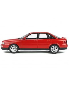 1994 Audi 80 Quattro Competition Laser Red Limited Edition to 3000 pieces Worldwide 1/18 Model Car by Otto Mobile