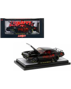 1971 Plymouth Hemi Barracuda Black Metallic with Red Interior "Voodoo by Lunati" Limited Edition to 6650 pieces Worldwide 1/24 Diecast Model Car by M2 Machines