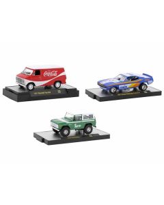 "Sodas" Set of 3 pieces Release 35 Limited Edition to 9250 pieces Worldwide 1/64 Diecast Model Cars by M2 Machines