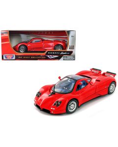 Pagani Zonda C12 Red 1/18 Diecast Model Car by Motormax