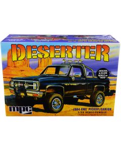 Skill 2 Model Kit 1984 GMC Pickup Truck (Molded in Black) "Deserter" 1/25 Scale Model by MPC