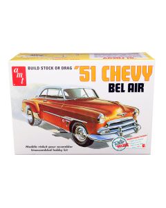 Skill 2 Model Kit 1951 Chevrolet Bel Air 2-in-1 Kit "Retro Deluxe Edition" 1/25 Scale Model by AMT