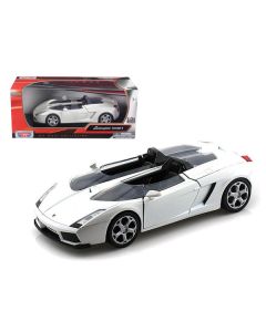 Lamborghini Concept S White 1/24 Diecast Car Model by Motormax