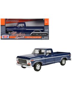 1979 Ford F-150 Pickup Truck Dark Blue 1/24 Diecast Model Car by Motormax