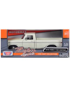 1979 Ford F-150 Pickup Truck White 1/24 Diecast Model Car by Motormax