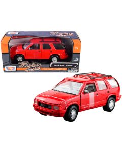 1994 GMC Jimmy with Roof Rack Red "Timeless Legends" Series 1/24 Diecast Model Car by Motormax