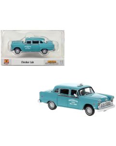 1974 Checker Cab Light Blue "Detroit" 1/87 (HO) Scale Model Car by Brekina