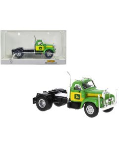 1953 B-61 Truck Tractor Green and Yellow "John Deere" 1/87 (HO) Scale Model Car by Brekina