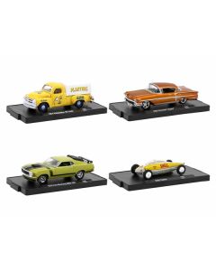 "Auto-Drivers" Set of 4 pieces in Blister Packs Release 105 Limited Edition to 9600 pieces Worldwide 1/64 Diecast Model Cars by M2 Machines