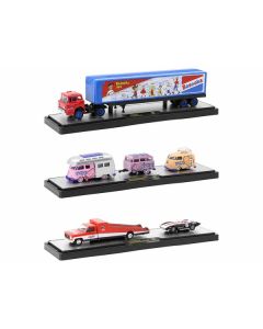 Auto Haulers Set of 3 Trucks Release 69 Limited Edition to 9000 pieces Worldwide 1/64 Diecast Model Cars by M2 Machines