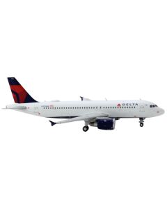 Airbus A320 Commercial Aircraft "Delta Air Lines" White with Red and Blue Tail 1/400 Diecast Model Airplane by GeminiJets