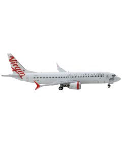 Boeing 737 MAX 8 Commercial Aircraft "Virgin Australia" White with Red Tail Graphics 1/400 Diecast Model Airplane by GeminiJets