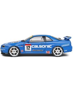 2000 Nissan Skyline GT-R (R34) Streetfighter RHD (Right Hand Drive) #12 Blue "Calsonic Tribute" "Competition" Series 1/18 Diecast Model Car by Solido