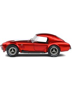 1965 Shelby Cobra 427 MKII Red Metallic with White Stripes 1/18 Diecast Model Car by Solido