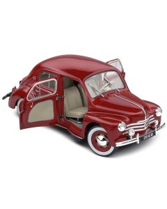 1956 Renault 4CV Red 1/18 Diecast Model Car by Solido