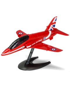 Skill 1 Model Kit Royal Air Force Red Arrows Hawk Aircraft Red Snap Together Painted Plastic Model Airplane Kit by Airfix Quickbuild