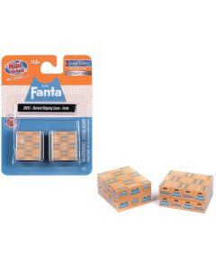 Stacked Shipping Cases "Fanta" Set of 2 pieces "Mini Metals" Series for 1/87 (HO) Scale Models by Classic Metal Works