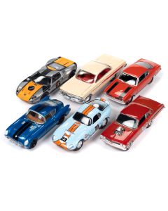 "Classic Gold Collection" 2023 Set A of 6 Cars Release 2 1/64 Diecast Model Cars by Johnny Lightning