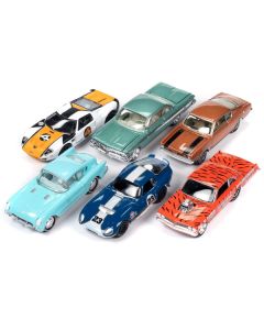 "Classic Gold Collection" 2023 Set B of 6 Cars Release 2 1/64 Diecast Model Cars by Johnny Lightning