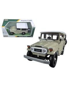 Toyota FJ40 Beige with White Top 1/24 Diecast Model Car by Motormax