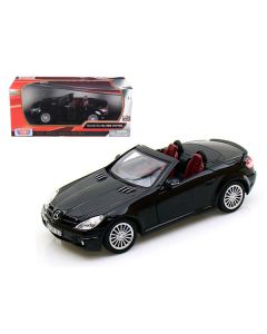  Mercedes Benz SLK55 AMG Convertible Black 1/24 Diecast Model Car by Motormax