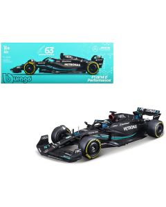 Mercedes-AMG F1 W14 E Performance #63 George Russell "Petronas" Formula One F1 "World Championship" (2023) 1/24 Diecast Model Car by Bburago