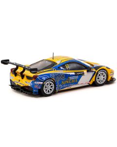 Ferrari 458 Italia GT3 #12 Carlo van Dam - Piti Bhirombhakdi "Singha Motorsport" "GT Asia Series" (2016) "Hobby64" Series 1/64 Diecast Model Car by Tarmac Works