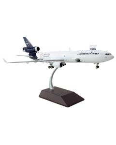 McDonnell Douglas MD-11F Commercial Aircraft "Lufthansa Cargo" White with Blue Tail "Gemini 200 - Interactive" Series 1/200 Diecast Model Airplane by GeminiJets