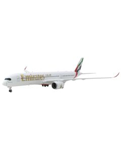 Airbus A350-900 Commercial Aircraft "Emirates Airlines" White with Striped Tail "Gemini 200" Series 1/200 Diecast Model Airplane by GeminiJets