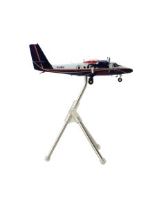 De Havilland DHC-6-300 Commercial Aircraft with Flaps Down "Winair" White and Blue with Red Stripes "Gemini 200" Series 1/200 Diecast Model by GeminiJets