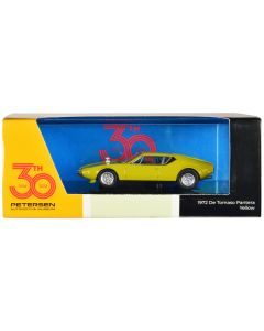 1972 De Tomaso Pantera Yellow "Petersen Automotive Museum 30th Anniversary" 1/64 Diecast Model Car by Paragon Models