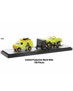 Auto Haulers Set of 3 Trucks Release 70 Limited Edition to 9600 pieces Worldwide 1/64 Diecast Models by M2 Machines