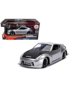 Nissan 370Z Silver with Black Hood "Fast & Furious" Series 1/32 Diecast Model Car by Jada