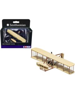 1903 Wright Flyer Aircraft with Pilot Figure "Smithsonian" Series Diecast Model by Corgi