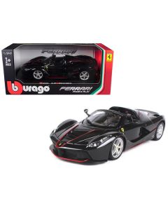 Ferrari LaFerrari F70 Aperta Black 1/24 Diecast Model Car by Bburago