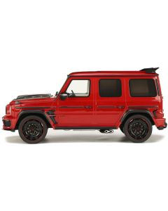 2022 Brabus 900 Rocket Edition Red with Carbon Hood 1/18 Model Car by GT Spirit