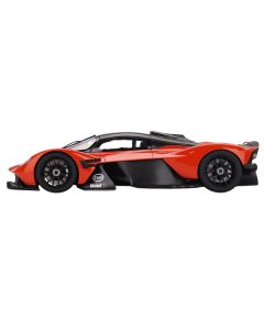 Aston Martin Valkyrie Maximum Orange with Black Top 1/18 Model Car by Top Speed