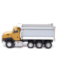 CAT Caterpillar CT660 Dump Truck Yellow and Gray 1/64 Diecast Model by Diecast Masters