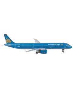 Airbus A321 Commercial Aircraft "Vietnam Airlines" Blue 1/400 Diecast Model Airplane by GeminiJets