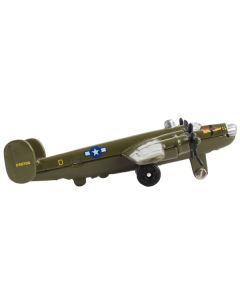 Consolidated B-24 Liberator Bomber Aircraft Olive Drab "United States Army Air Force" with Runway Section Diecast Model Airplane by Runway24