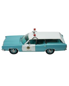 1970 Ford Galaxie Station Wagon Light Blue and White with Light Blue Interior "Las Vegas Police Department" Limited Edition to 180 pieces Worldwide1/43 Model Car by Goldvarg Collection